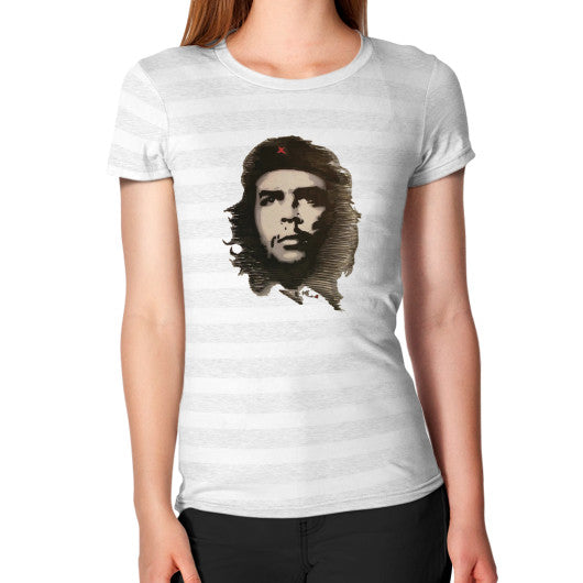 Women's T-Shirt Ash White Stripe - dipi