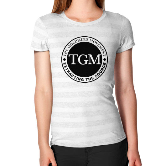 Women's T-Shirt Ash White Stripe dipi