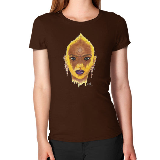 Women's T-Shirt Brown - dipi