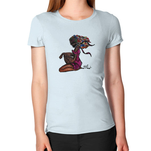 Women's T-Shirt Light blue - dipi