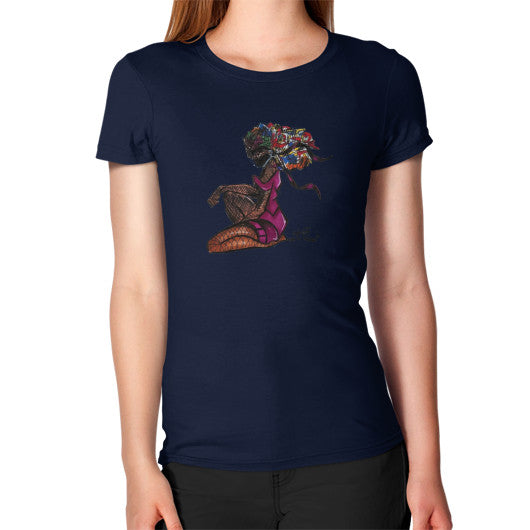 Women's T-Shirt Navy - dipi