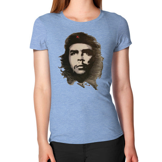 Women's T-Shirt Tri-Blend Blue - dipi