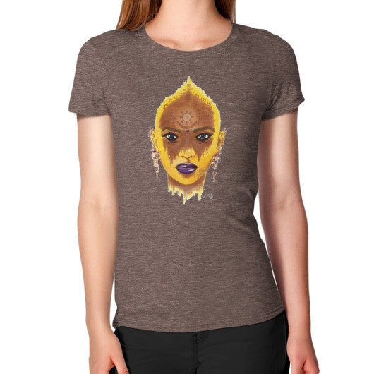 Women's T-Shirt Tri-Blend Coffee - dipi