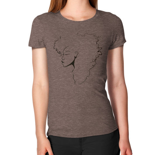 Women's T-Shirt Tri-Blend Coffee - dipi
