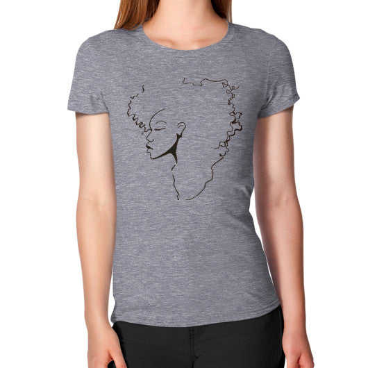 Women's T-Shirt Tri-Blend Grey - dipi