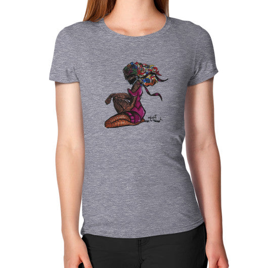 Women's T-Shirt Tri-Blend Grey - dipi