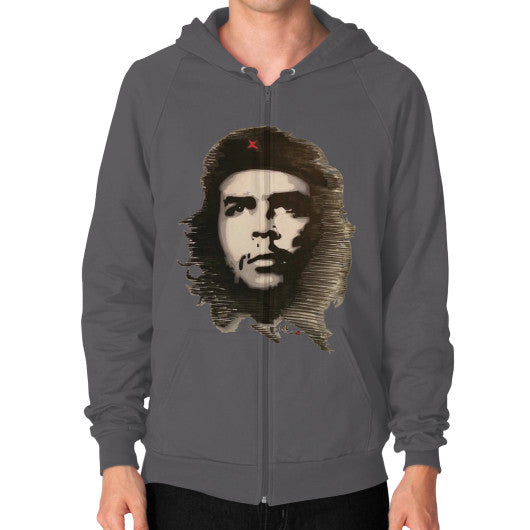 Zip Hoodie (on man) Asphalt - dipi