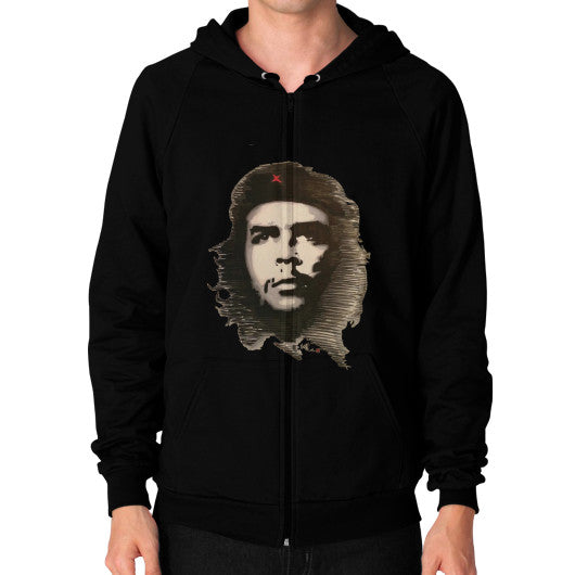Zip Hoodie (on man) Black - dipi