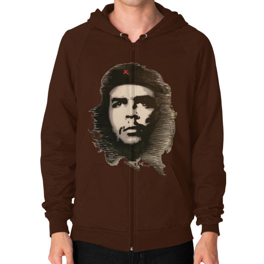 Zip Hoodie (on man) Brown - dipi