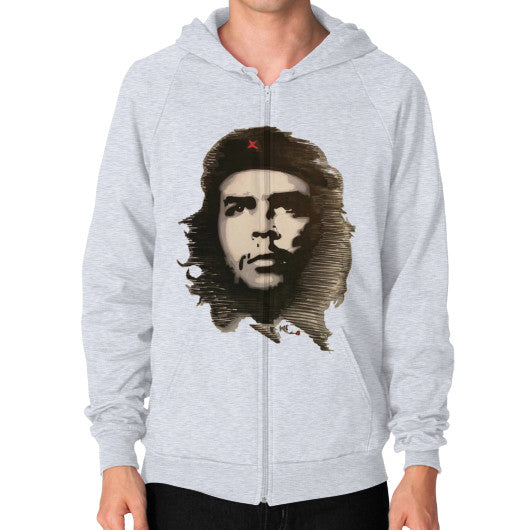 Zip Hoodie (on man) Heather grey - dipi