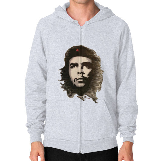 Zip Hoodie (on man) Heather grey - dipi