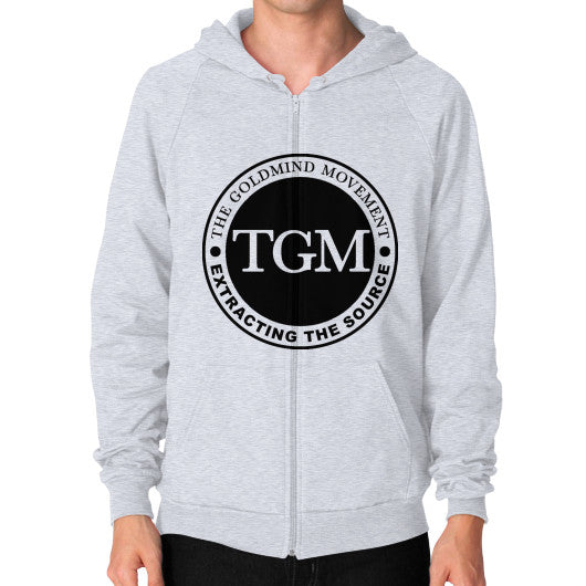Zip Hoodie (on man) Heather grey dipi