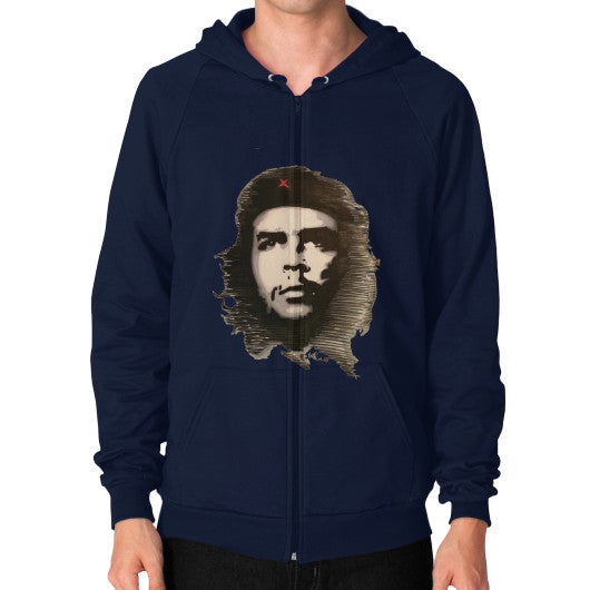 Zip Hoodie (on man) Navy - dipi