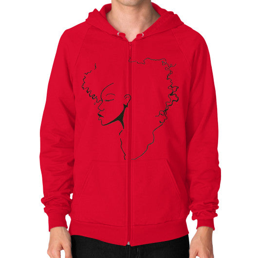 Zip Hoodie (on man) Red - dipi