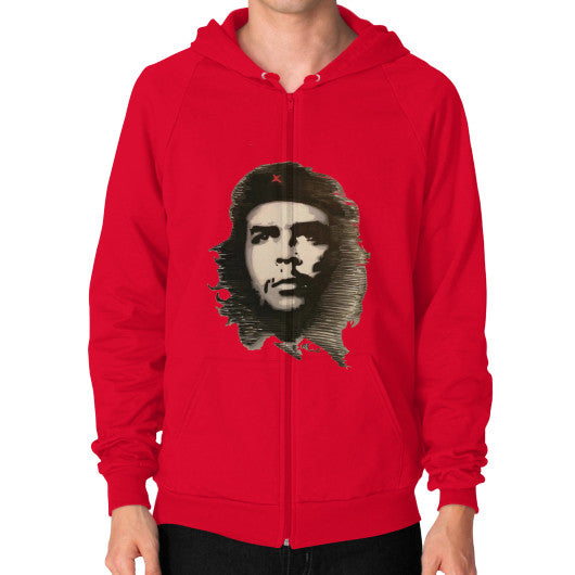 Zip Hoodie (on man) Red - dipi