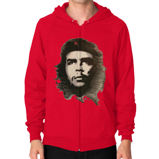 Zip Hoodie (on man) Red - dipi