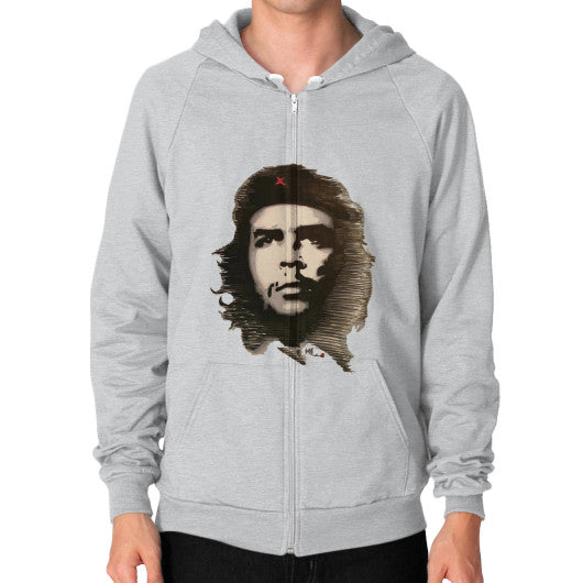 Zip Hoodie (on man) Tri-Blend Silver - dipi