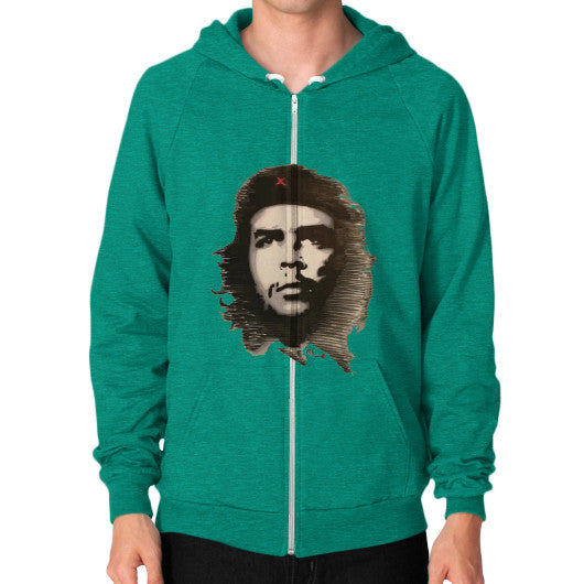 Zip Hoodie (on man) Tri-Blend Vintage Green - dipi
