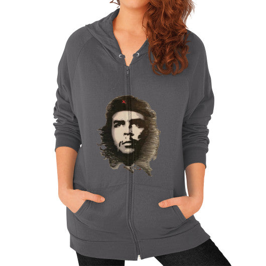 Zip Hoodie (on woman) Asphalt - dipi