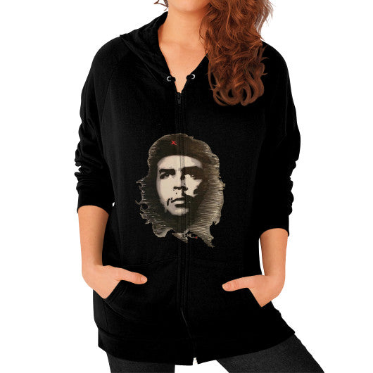 Zip Hoodie (on woman) Black - dipi