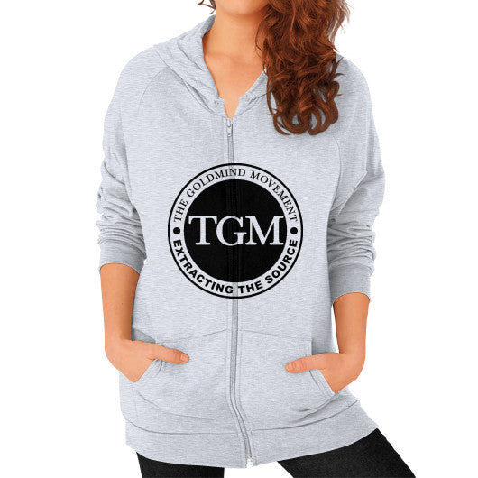 Zip Hoodie (on woman) Heather grey dipi