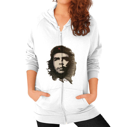 Zip Hoodie (on woman) White - dipi